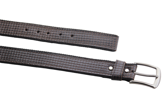 Luxury Leather & Canvas Belt