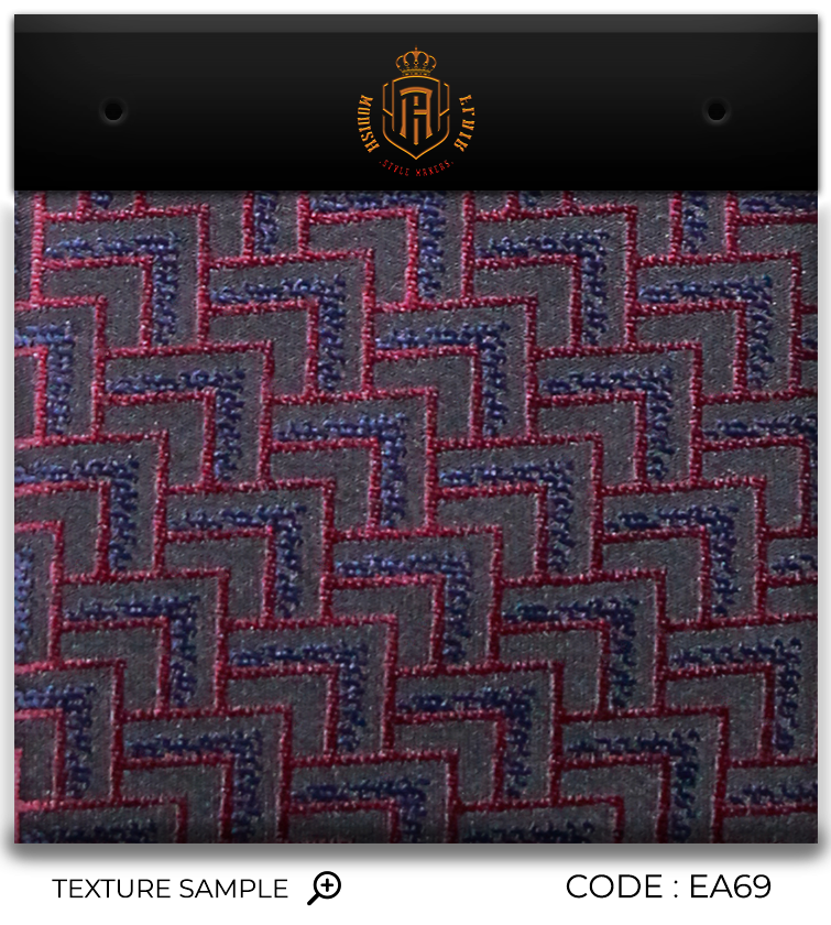 Luxury Maroon~Navy Jacquard Tie