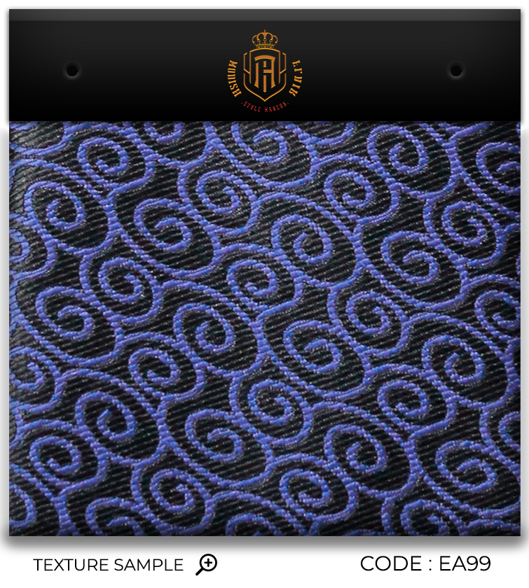 Luxury Blue~Black Jacquard Tie