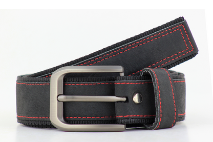 Luxury Leather & Canvas Belt