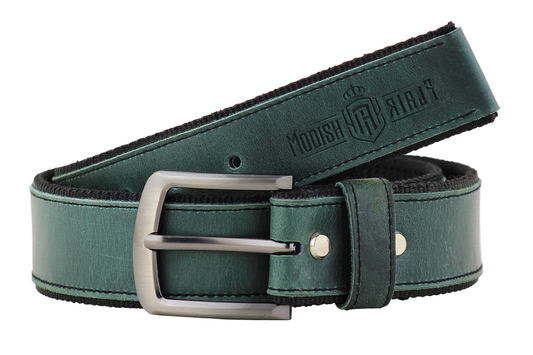 Luxury Leather & Canvas Belt