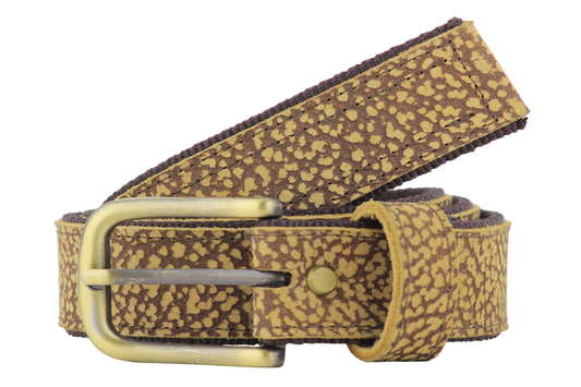 Luxury Leather & Canvas Belt