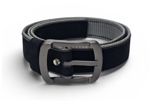 Luxury Chamois Leather & Canvas Belt