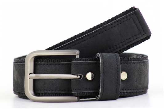 Luxury Leather & Canvas Belt