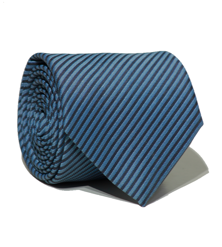 Cravate jacquard bleu marine de luxe