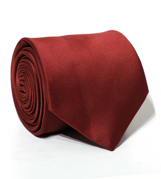 Cravate de luxe en soie marron