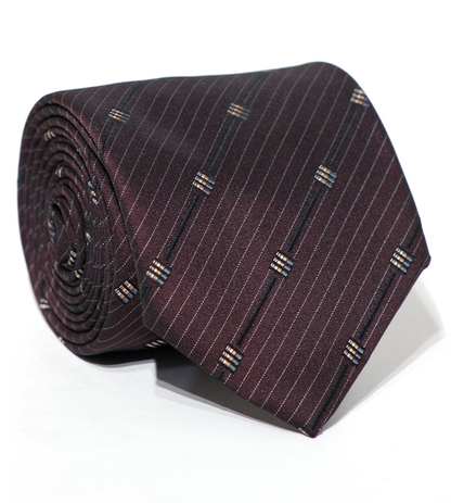 Luxury Maroon Silk Tie