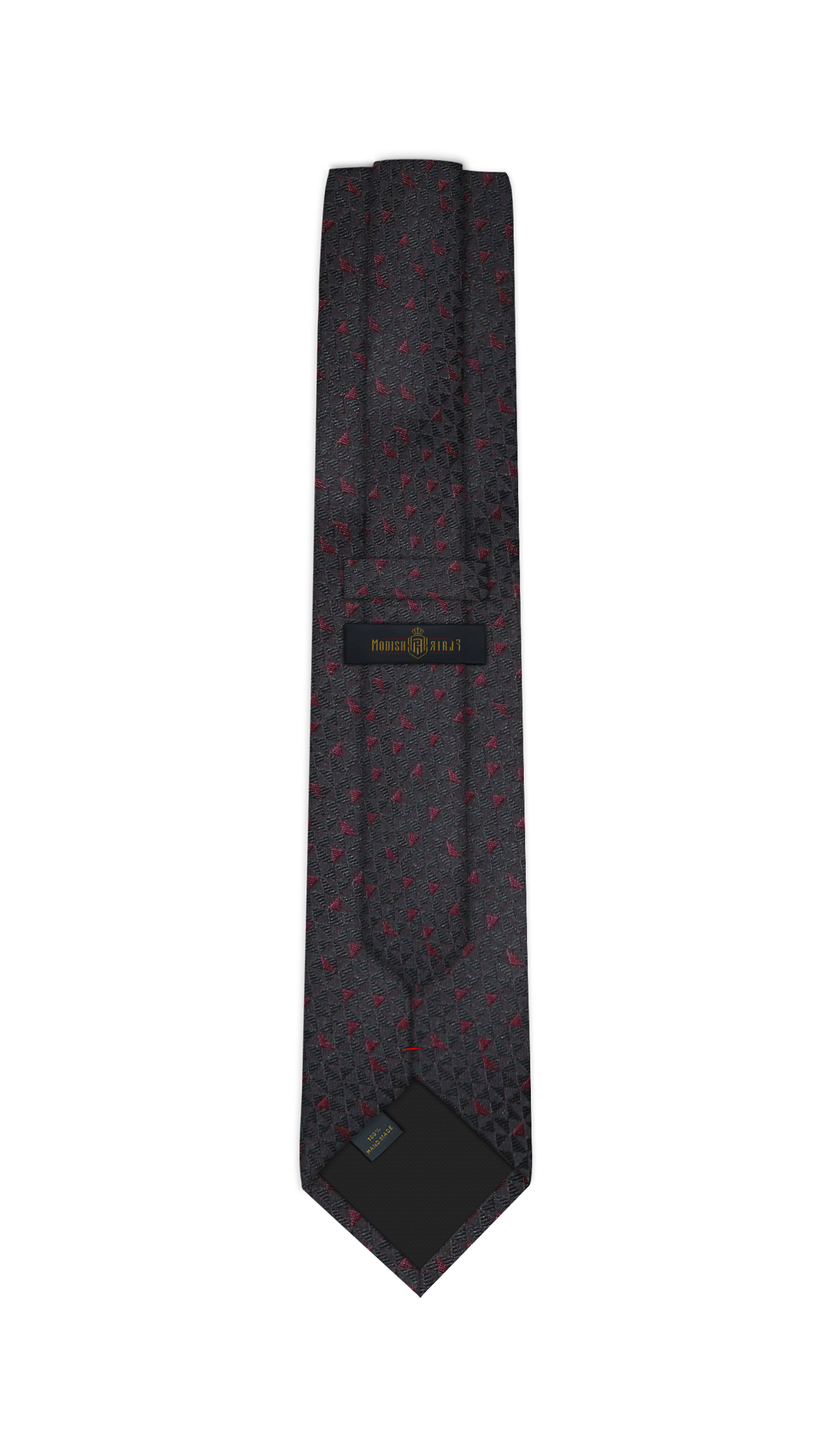 Luxury Black~Red Jacquard Tie