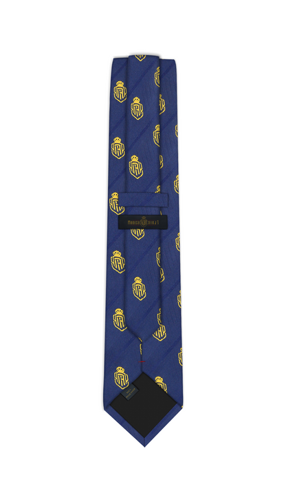 Cravate Jacquard Bleu Marine de Marque de Luxe