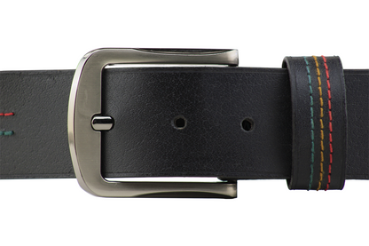 Luxury Casual Belt With Branding Color Stitching