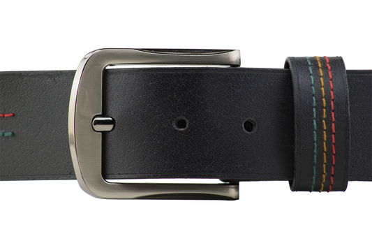 Luxury Casual Belt With Branding Color Stitching