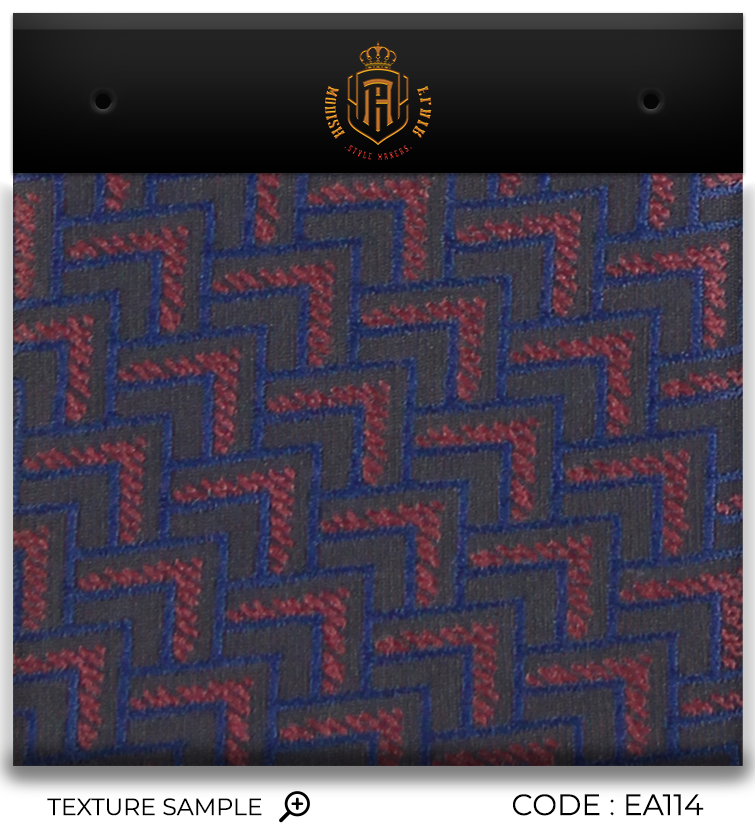 Cravate Jacquard Luxe Bordeaux~Bleu
