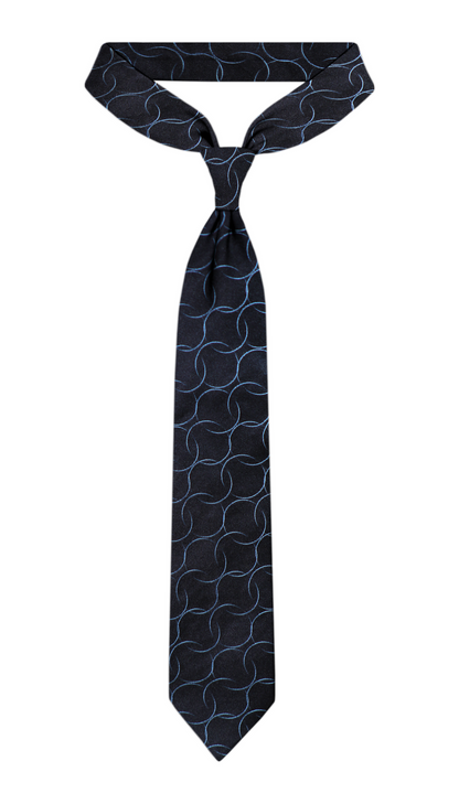 Luxury Navy~Blue Silk Tie