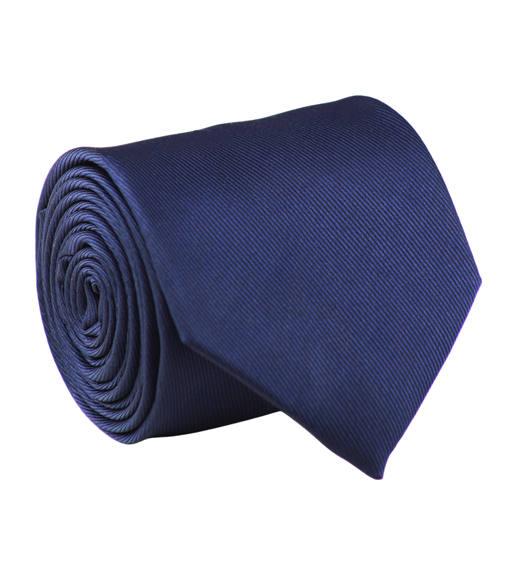 Cravate jacquard bleu marine de marque de luxe