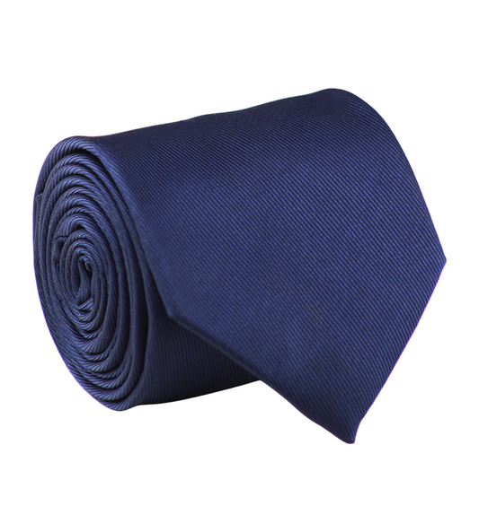 Cravate jacquard bleu marine de marque de luxe