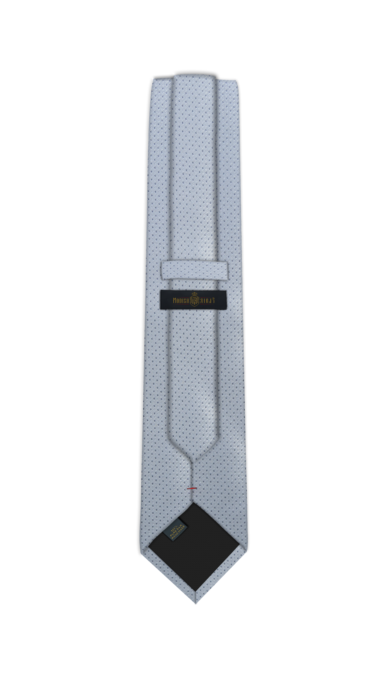 Luxury Silver Silk Tie