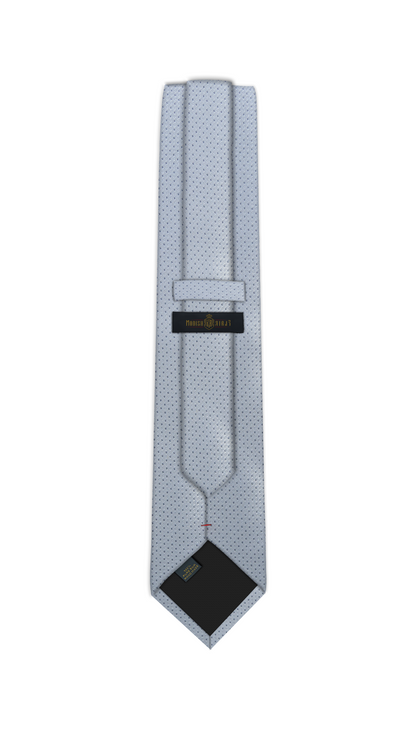 Luxury Silver Silk Tie