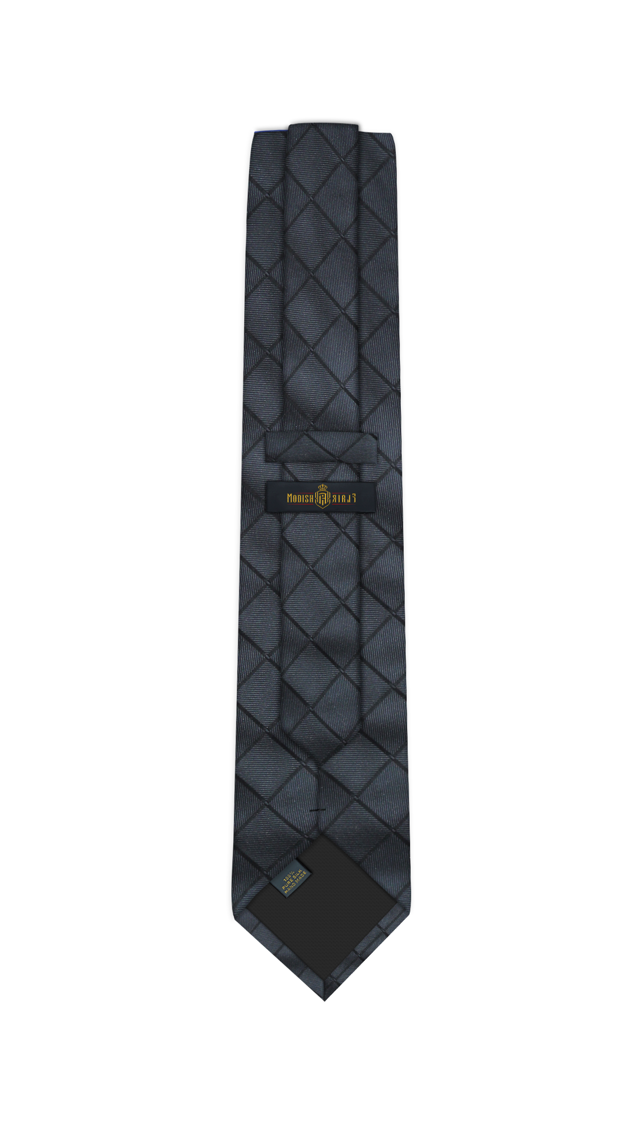Luxury Dark Gray Silk Tie