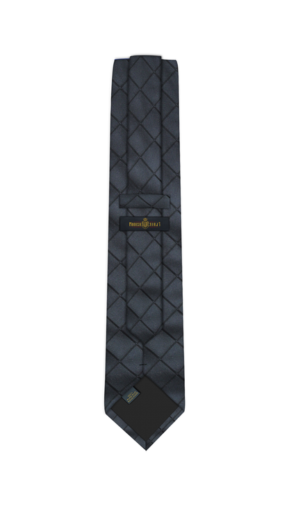 Luxury Dark Gray Silk Tie