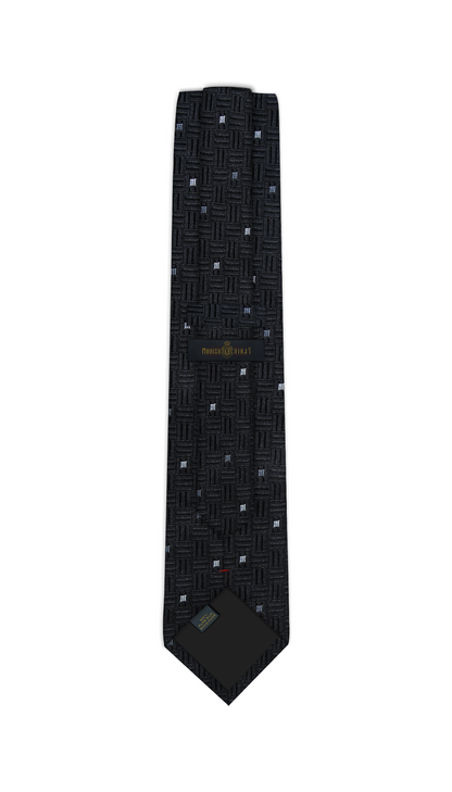 Luxury Dark Gray Silk Tie