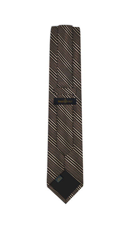 Luxury Mixed Brown /Bronze Silk Tie