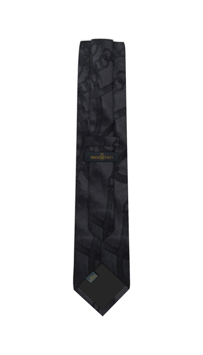 Luxury Black Silk Tie