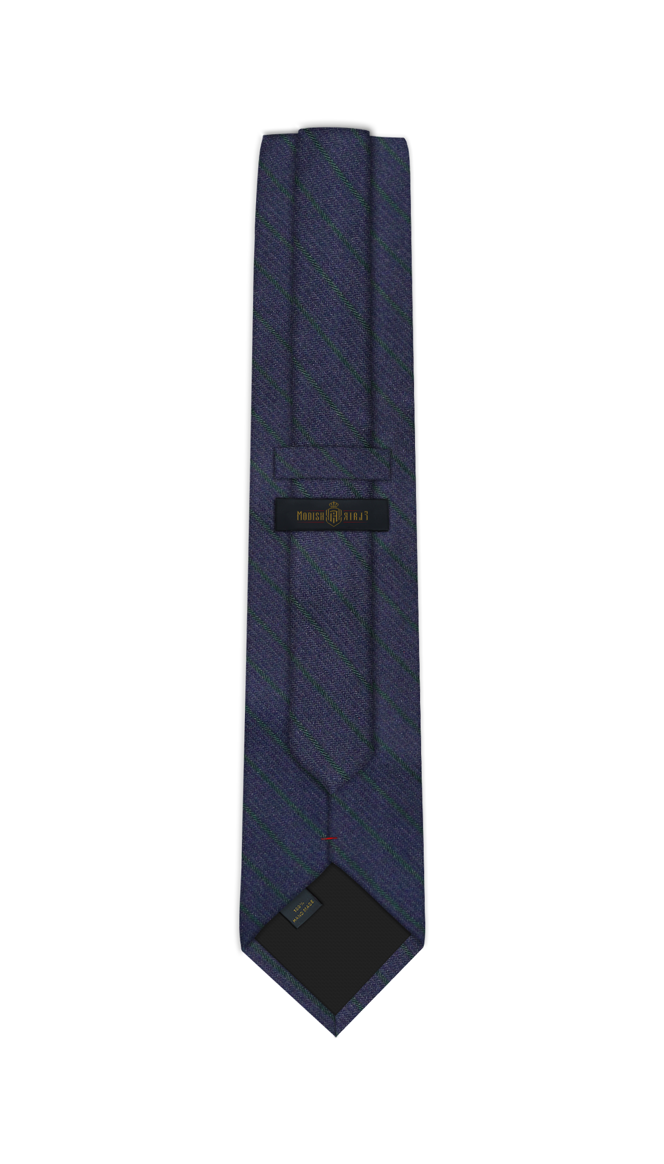 Luxury Navy Blue/Green Jacquard Tie