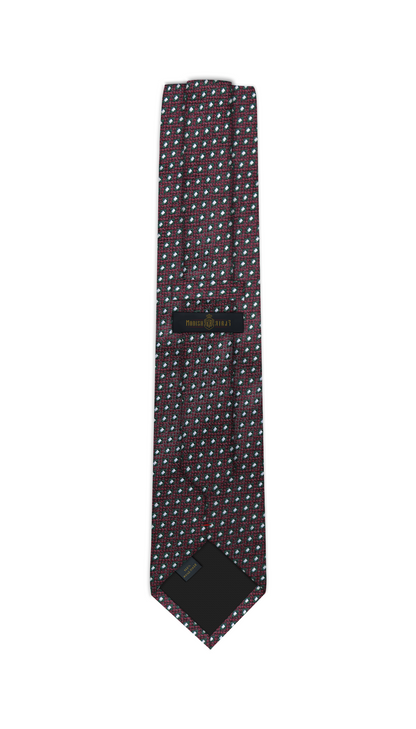 Luxury Maroon/Green Jacquard Tie