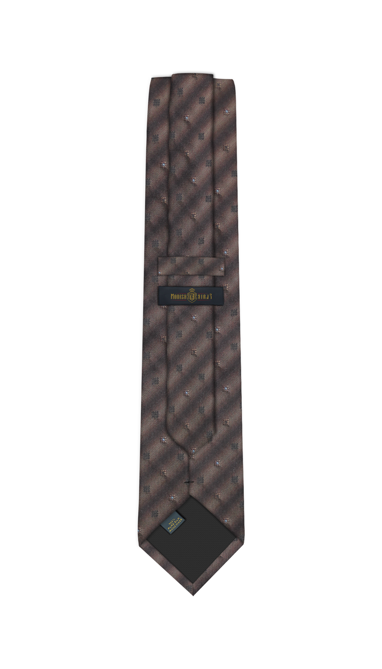 Luxury Mixed Brown Silk Tie
