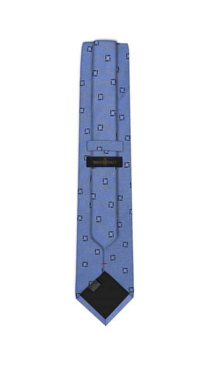 Luxury Light Blue Silk Tie