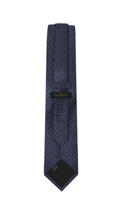 Luxury Navy Jacquard Tie