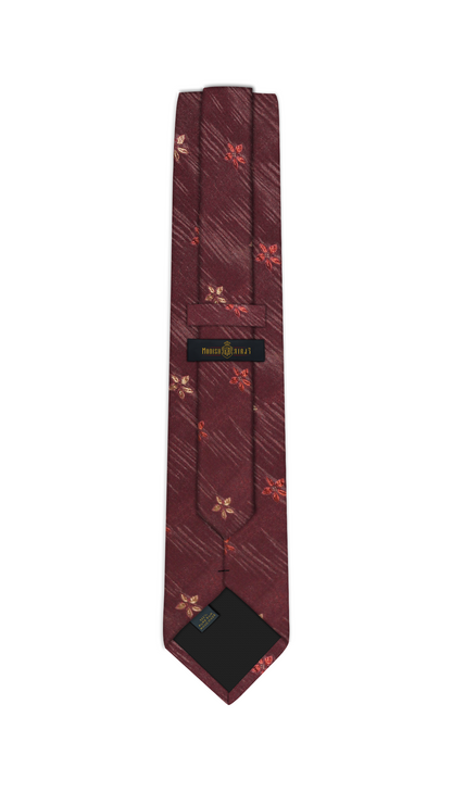 Luxury Burgundy Silk Tie
