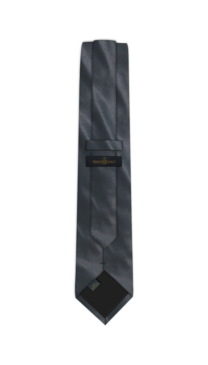 Luxury Dark Grey Silk Tie