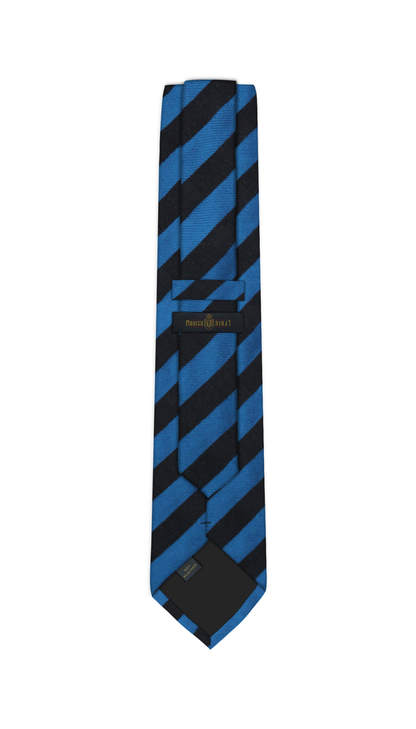 Luxury Stripe Blue/Black Jacquard Tie