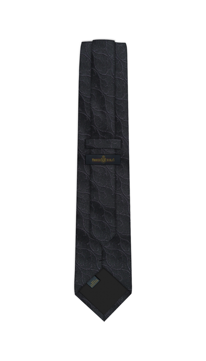 Luxury Black Silk Tie