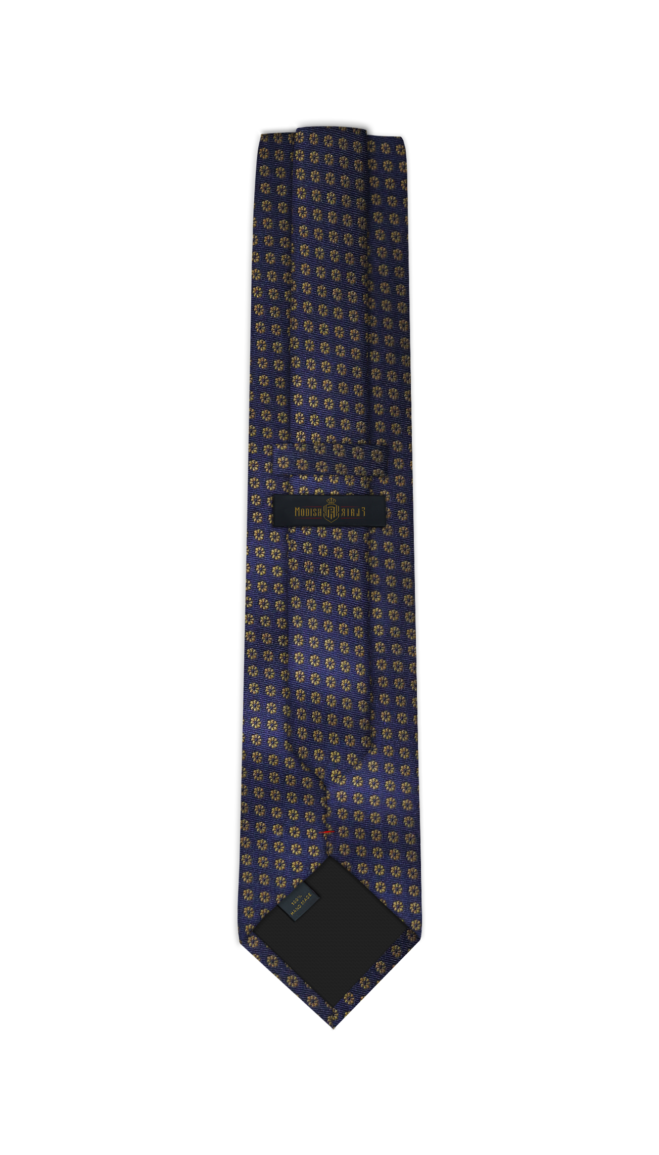 Luxury Navy Blue/Gold Jacquard Tie