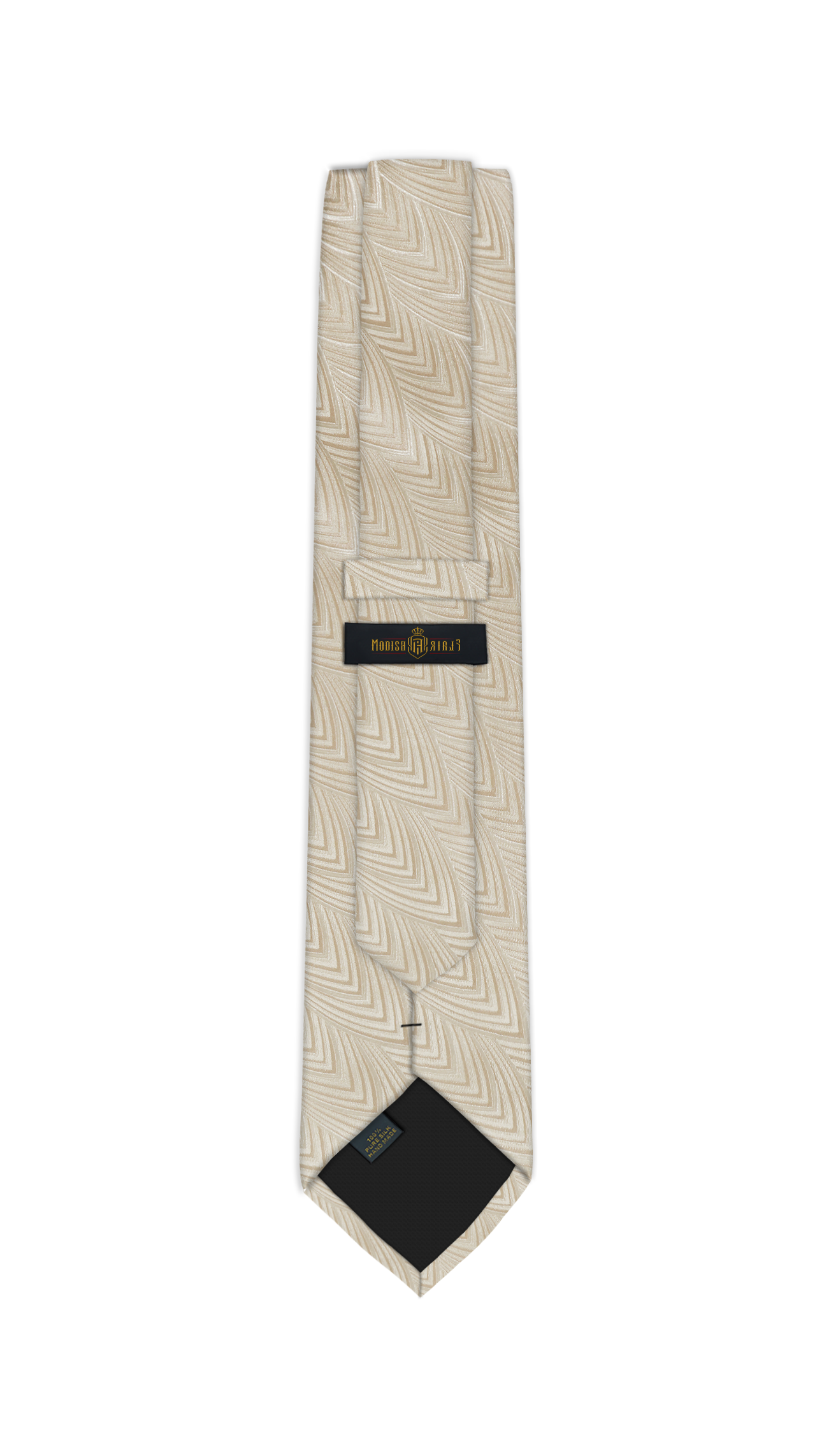 Luxury Beige Silk Tie
