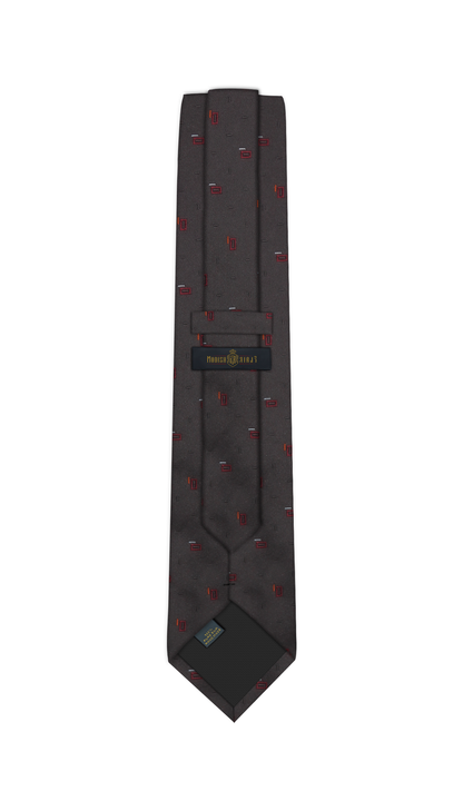 Luxury Dark Brown Silk Tie