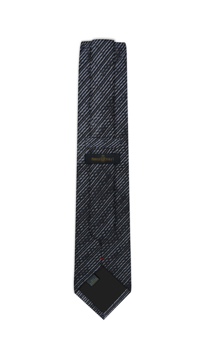 Luxury Dark Gray Silk Tie