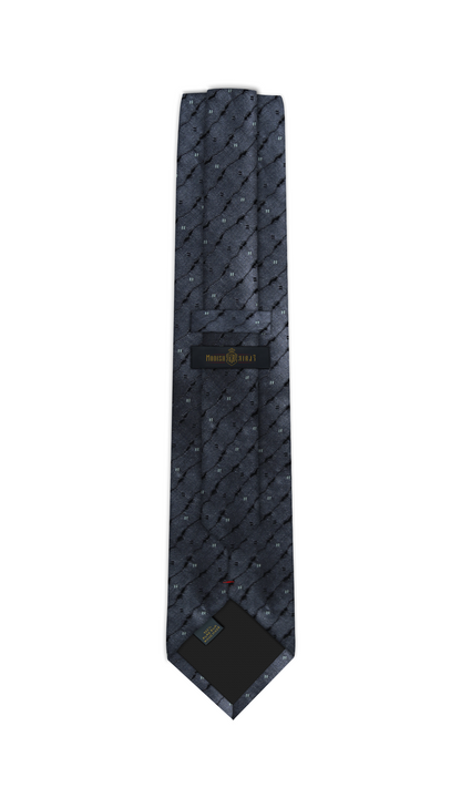 Luxury Dark Gray Silk Tie
