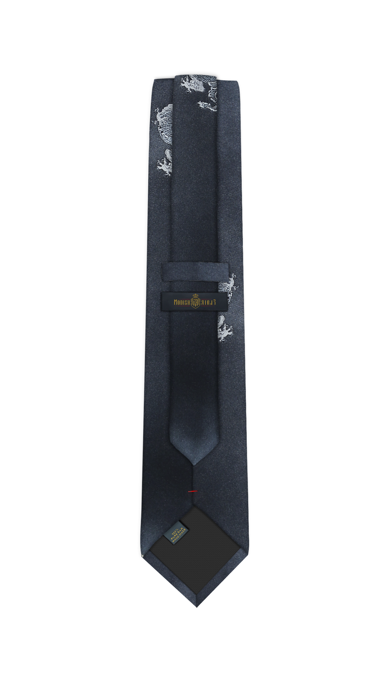 Luxury Dark Gray Silk Tie