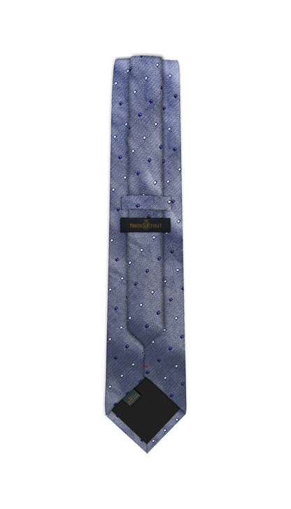 Luxury Silver Silk Tie