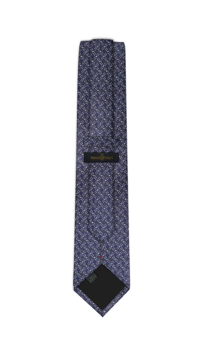 Luxury Navy Jacquard Tie