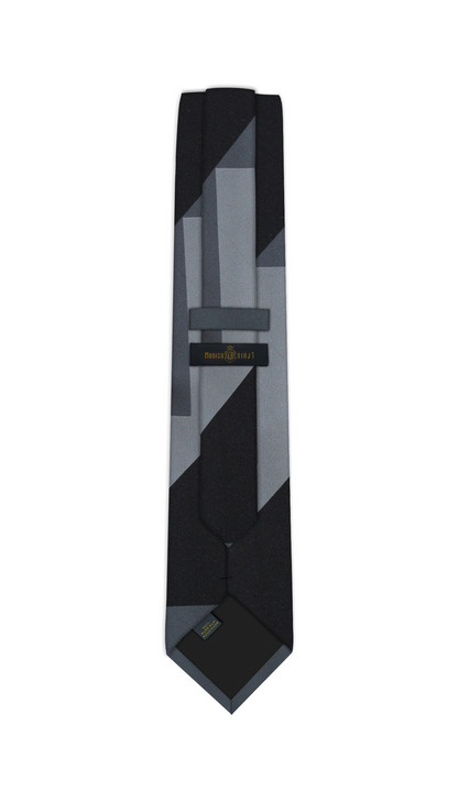 Luxury Mixed Gray Silk Tie