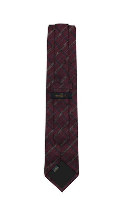Luxury Burgundy Silk Tie