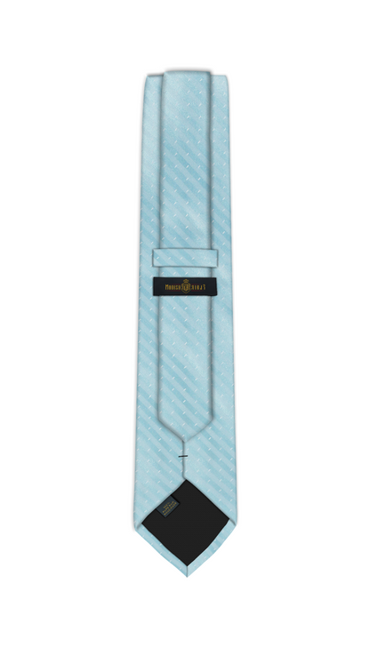 Luxury Baby Blue Silk Tie
