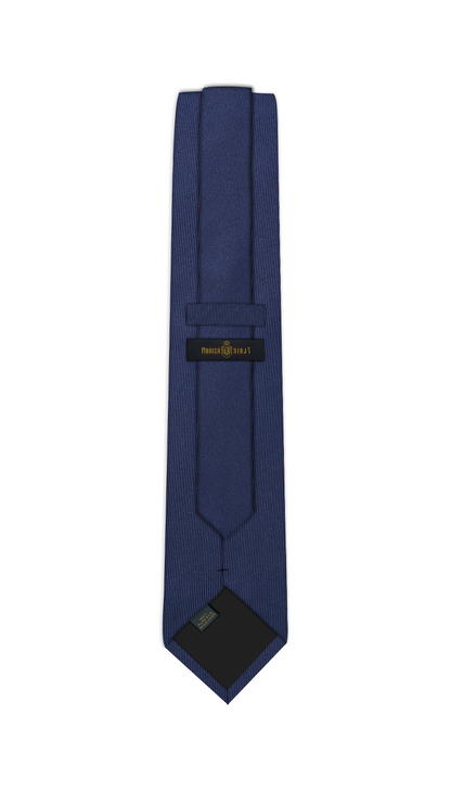 Luxury Navy Blue Silk Tie