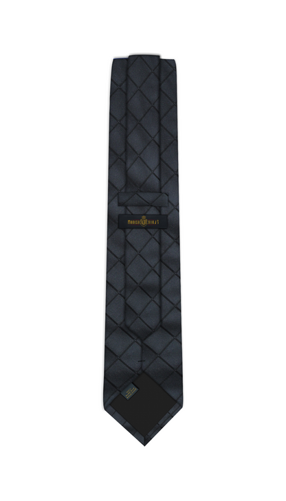 Luxury Dark Gray Silk Tie