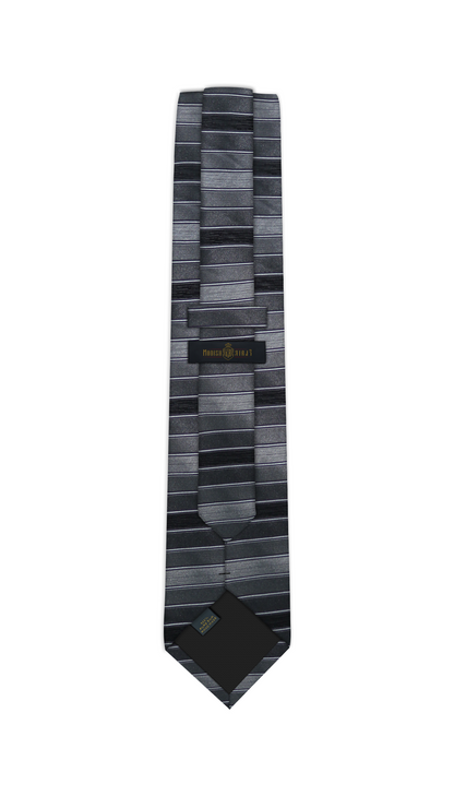 Luxury Mixed Gray Silk Tie