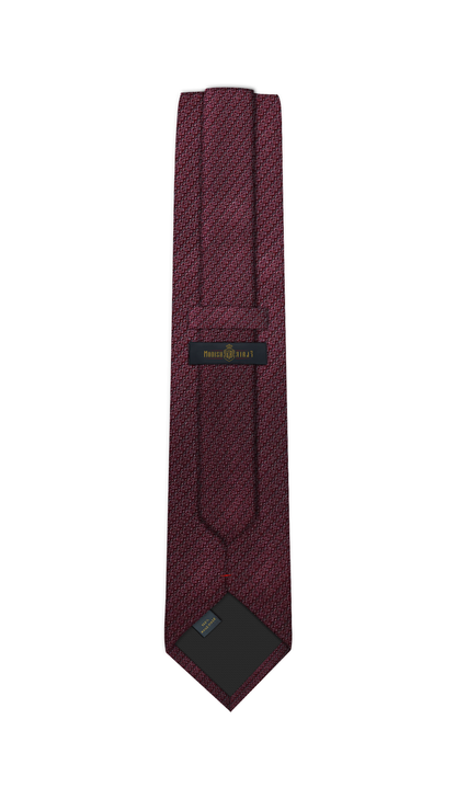 Luxury Maroon Jacquard Tie